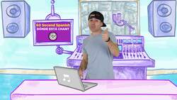 Learn Spanish prepositions with BASHO & FRIENDS - 60 Second Spanish - Dónde Está Chant Instructional Video