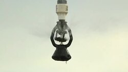 Close-up of irrigation pivot system watering agriculture field in 4K 60fps Stock Footage