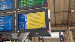 Paris Gare du Nord after vandalism of train lines in France News Clip