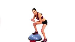How to Do a Squat & Over-the-Top Combo Using Bosu Ball Instructional Video