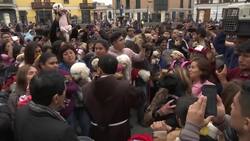 Dogs, cats and birds get blessings in Peru ceremony News Clip