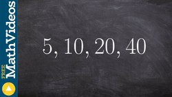 How to determine if a sequence is geometric or not Instructional Video