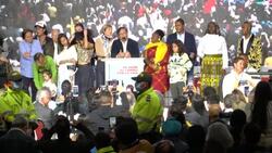 CLEAN : Colombia's leftist Petro celebrates win in first round of presidential vote News Clip