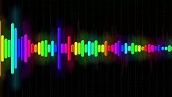 Audio Spectrum Simulation Stock Footage