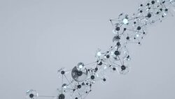 4K Abstract Molecular Network. Stock Footage