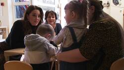 Duchess of Cambridge visits a children's centre in Cardiff Instructional Video