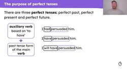 Writing sentences in the perfect present tense Instructional Video