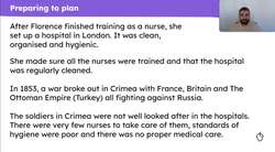 Planning to write a section about Florence Nightingale in a report Instructional Video