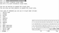 Vim Masterclass - Visual Mode - Part 1 Instructional Video