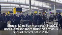 Heathrow breaks record for annual passenger numbers News Clip