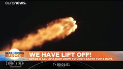 SpaceX launches 4 amateur astronauts in giant leap for space tourism News Clip