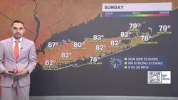 Mostly cloudy skies with a stray midday shower on Long Island News Clip