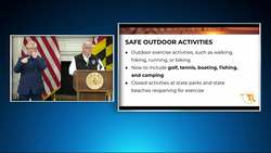 Maryland permits some outdoor activities News Clip