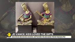 French President Macron receives Dokra artwork musicians from Indian PM Instructional Video