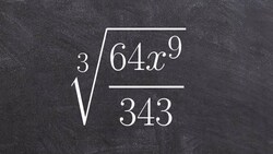 Simplifying a radical expression by using the division property of radicals Instructional Video