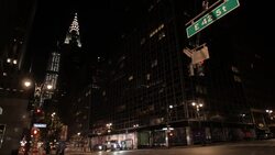 Night shots of New York streets during coronavirus pandemic News Clip