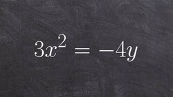 How to identify vertex, focus and directrix for a parabola conic sections Instructional Video
