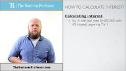 Calculating Interest when Recording Accounts Receivable Instructional Video