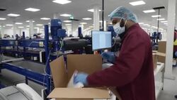 UK: SureScreen Diagnostics Ltd Factory in Derby making COVID-19 Antigen Rapid Test Cassette self-tests. News Clip