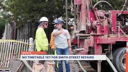 Soils samples pulled from cracked roadway in Woodbridge to help determine cause News Clip