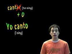 01019 Spanish Lesson - Present Tense - AR verbs: yo form Instructional Video