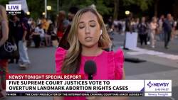 Demonstrators In New York Are Rallying Against Roe Reversal News Clip