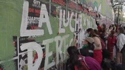 CLEAN : Latin America protests for legalised abortion News Clip