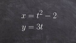Learn to eliminate the parameter with two equations Instructional Video