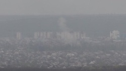 CLEAN : Ukrainian city of Rubizhne under artillery fire News Clip