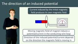 Understanding the Direction of Induced Potential in Conducting Wires with Magnetic Fields Instructional Video