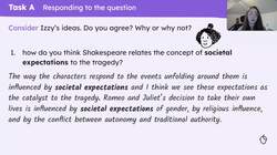 'Romeo and Juliet': writing a nuanced response on societal expectations Instructional Video