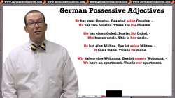 How to Create & Use Possessive Adjectives in German Instructional Video