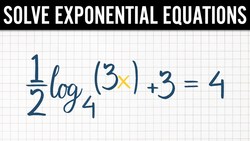 Solve Logarithmic Equations by Exponenting ex3 Instructional Video