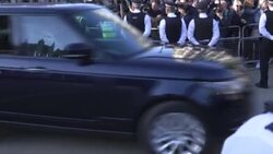 CLEAN : Queen Elizabeth's grandchildren arrive at Westminster Hall for a vigil News Clip