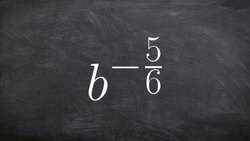 How to simplify a negative rational exponent Instructional Video