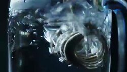 Boiling water with immersion heater Stock Footage