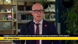 Calgary parents, students wait for news on bargaining as teachers' strike begins News Clip