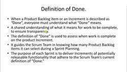 Agile Scrum Master Certification Exam Prep (CSM) - Definition of Done Instructional Video