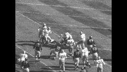 University of Michigan defeats University of Minnesota 21-0 in Little Brown Jug rivalry, 1952 News Clip
