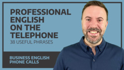 Professional English On The Telephone - 38 Useful Phrases Instructional Video