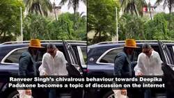 Ranveer Singh opens the car door for his ladylove Deepika Padukone; netizens mock the actress – ‘Haath mein mehendi lagi News Clip