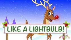 RUDLOPH THE REINDEER *NEW FUN LYRICS* | Christmas Songs | Nursery Rhymes TV | English Songs For Kids Instructional Video