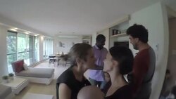 Holiday Season Mix Race Friend Family Indoor Stock Footage