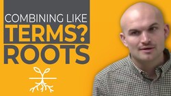 What does it mean to combining like terms with roots Instructional Video