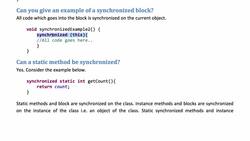 Java Interview Guide : 200+ Interview Questions and Answers - Synchronization of Threads: join, wait, notify and notifyAll methods Instructional Video