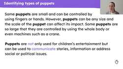 The curious art of puppetry Instructional Video