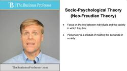 Socio-Psychological Theory (Neo-Freudian) Instructional Video