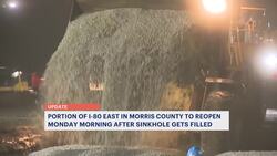 Sinkhole repaired: I-80 in Wharton to reopen Monday morning News Clip