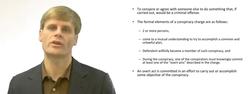 Conspiracy as a Criminal Charge Instructional Video