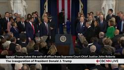 Watch as Trump is sworn in News Clip
